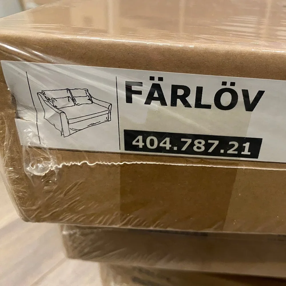 NEW in BOX -  IKEA FÄRLÖV Cover For Loveseat Flodafors Gray 404.787.21
